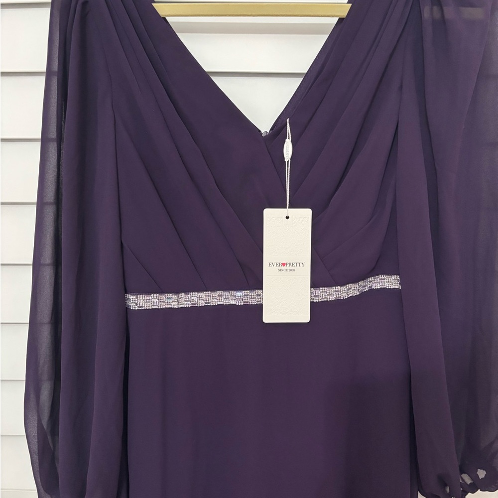 Ever Pretty Purple Evening Dress